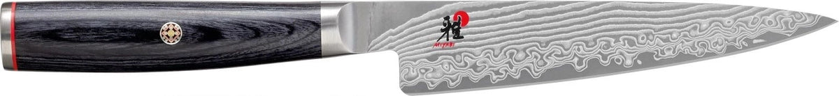MIYABI 5000FCD Shotoh, 110 mm in Schwarz präsentiert im Onlineshop von KAQTU Design AG. Damastmesser ist von Miyabi