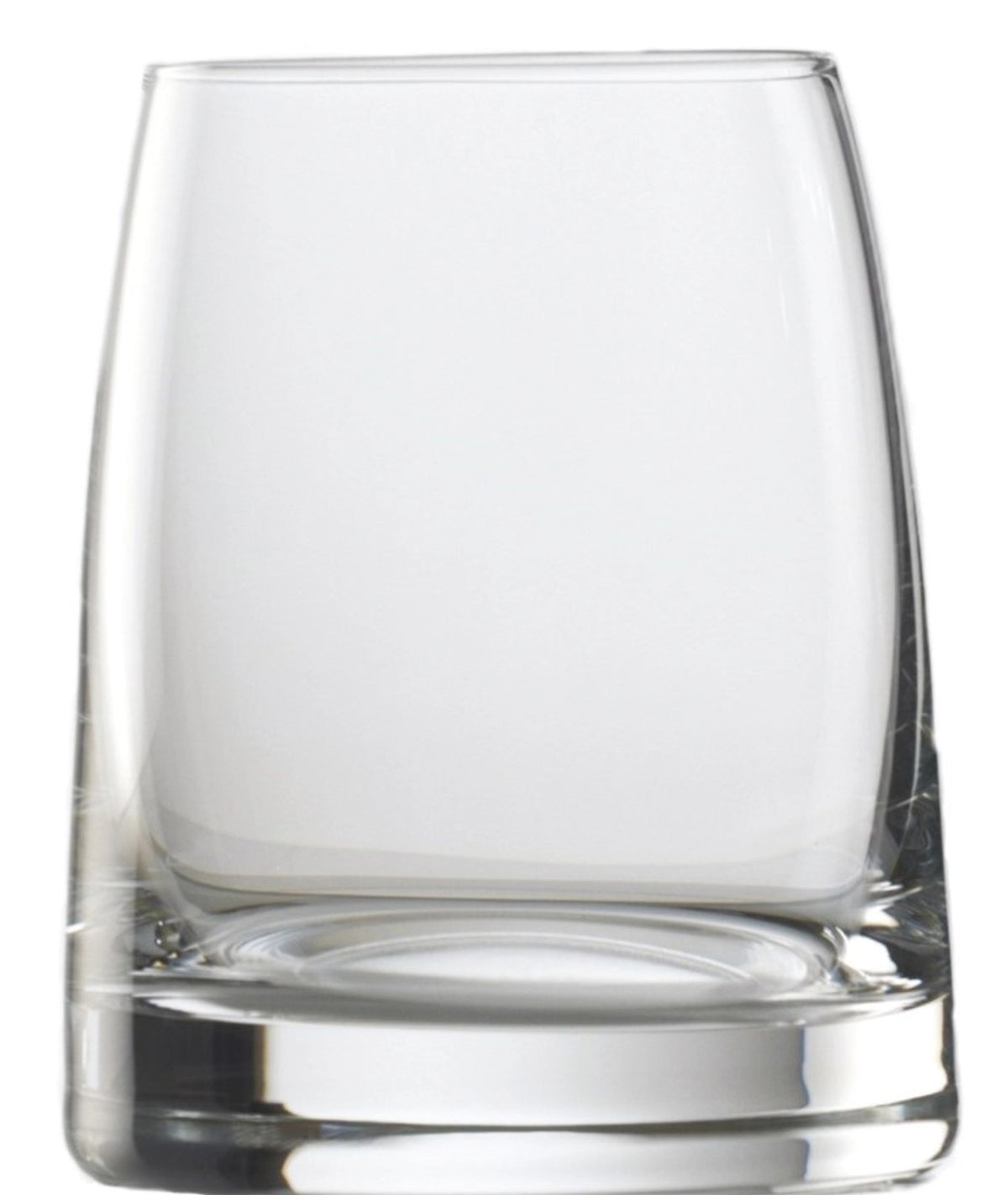 Transparentes Saftglas der Serie Experience von Stölzle aus Glas, kelchförmig, Höhe 8 cm, Durchmesser 6.4 cm, auf hellem Hintergrund.