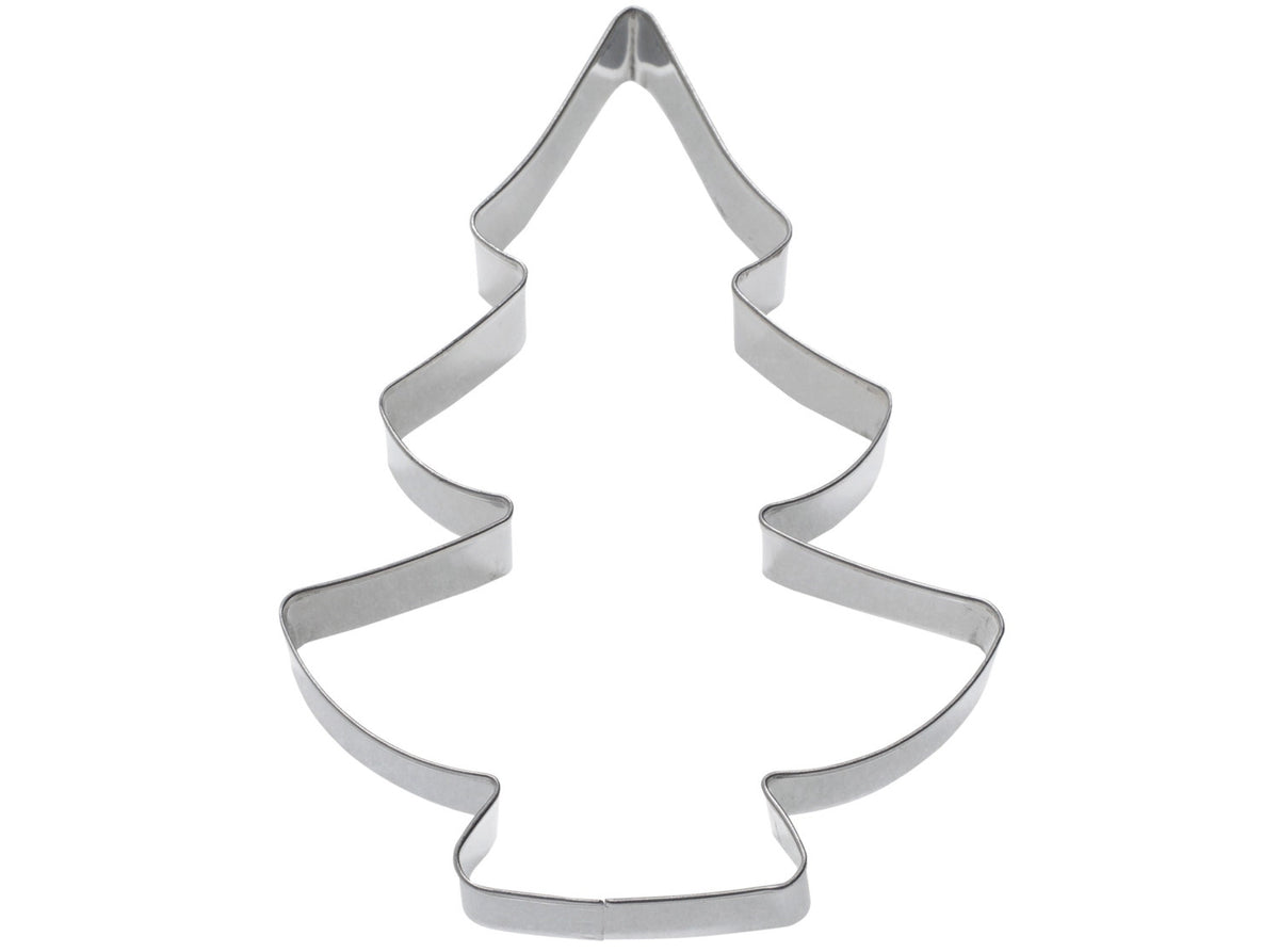 Lebkuchen-Ausstechform Tannenbaum, 12cm in Silber präsentiert im Onlineshop von KAQTU Design AG. Ausstecher ist von Westmark