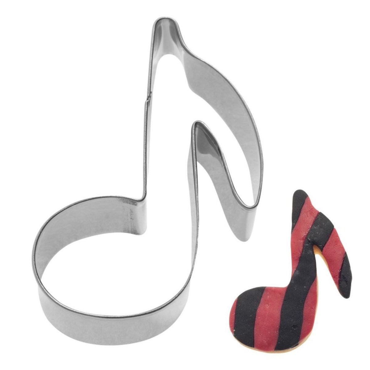 Ausstechform Musiknote, 7cm in Silber präsentiert im Onlineshop von KAQTU Design AG. Ausstecher ist von Westmark