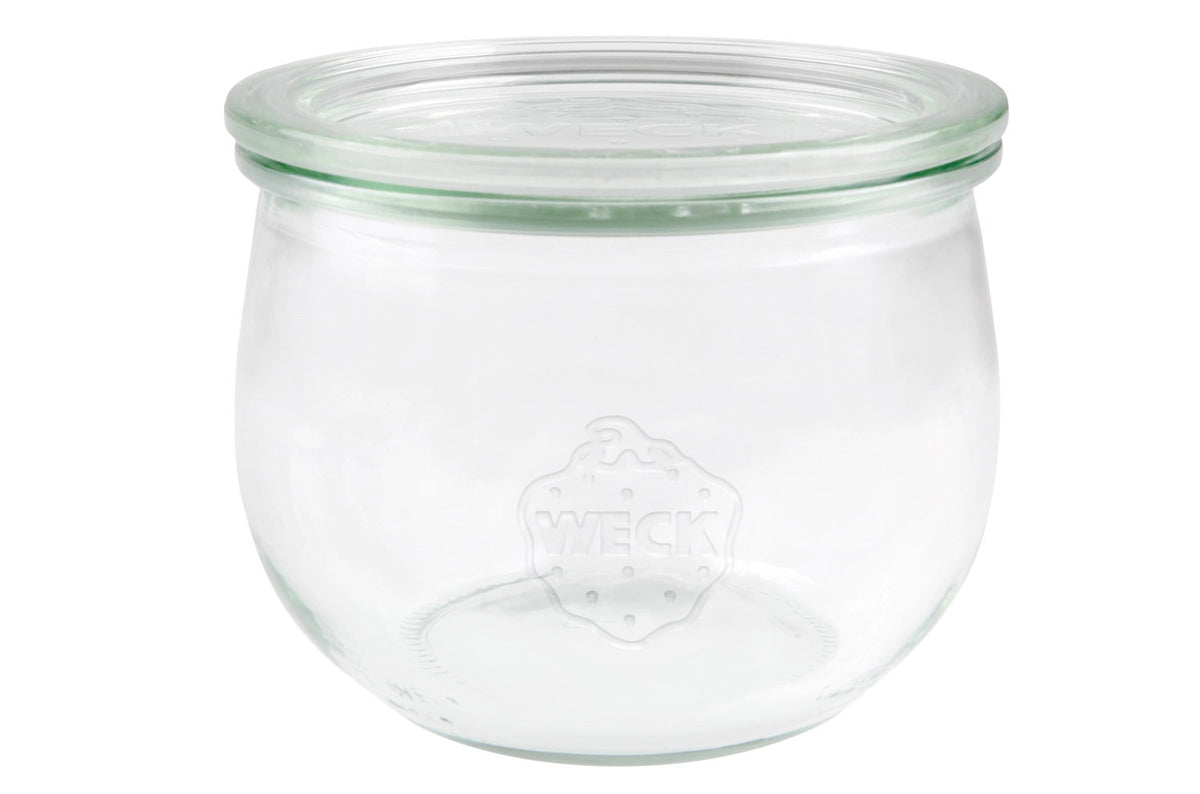 WECK Tulpenglas 580ml RR100 mit Deckel in Transparent präsentiert im Onlineshop von KAQTU Design AG. Aufbewahrungsbehälter ist von Weck