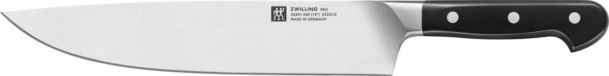 Zwilling Pro Kochmesser 260 mm in Schwarz präsentiert im Onlineshop von KAQTU Design AG. Küchenmesser ist von Zwilling Kitchen
