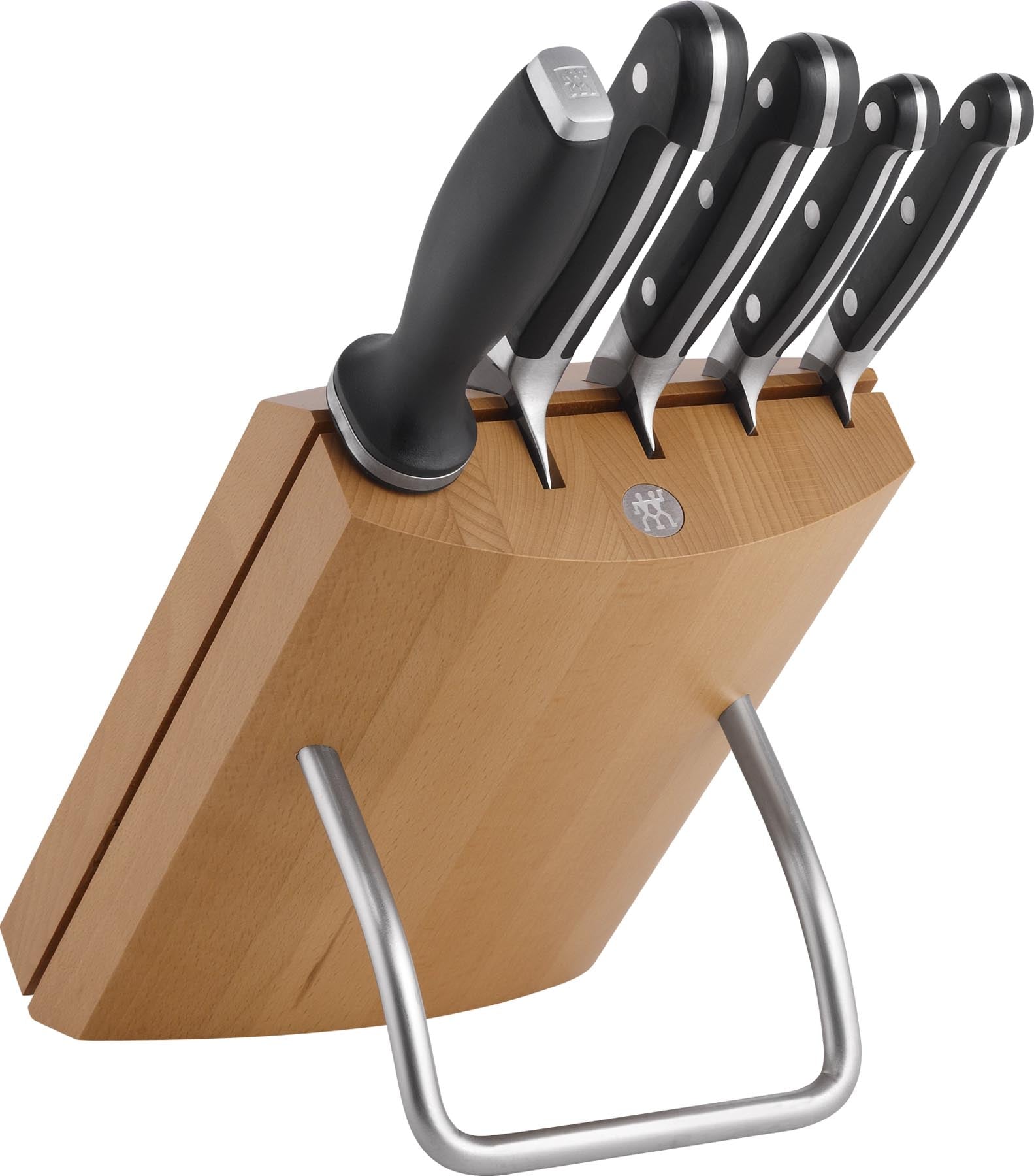 6tlg. Pro Messerblock natur in Braun präsentiert im Onlineshop von KAQTU Design AG. Messerblock ist von Zwilling