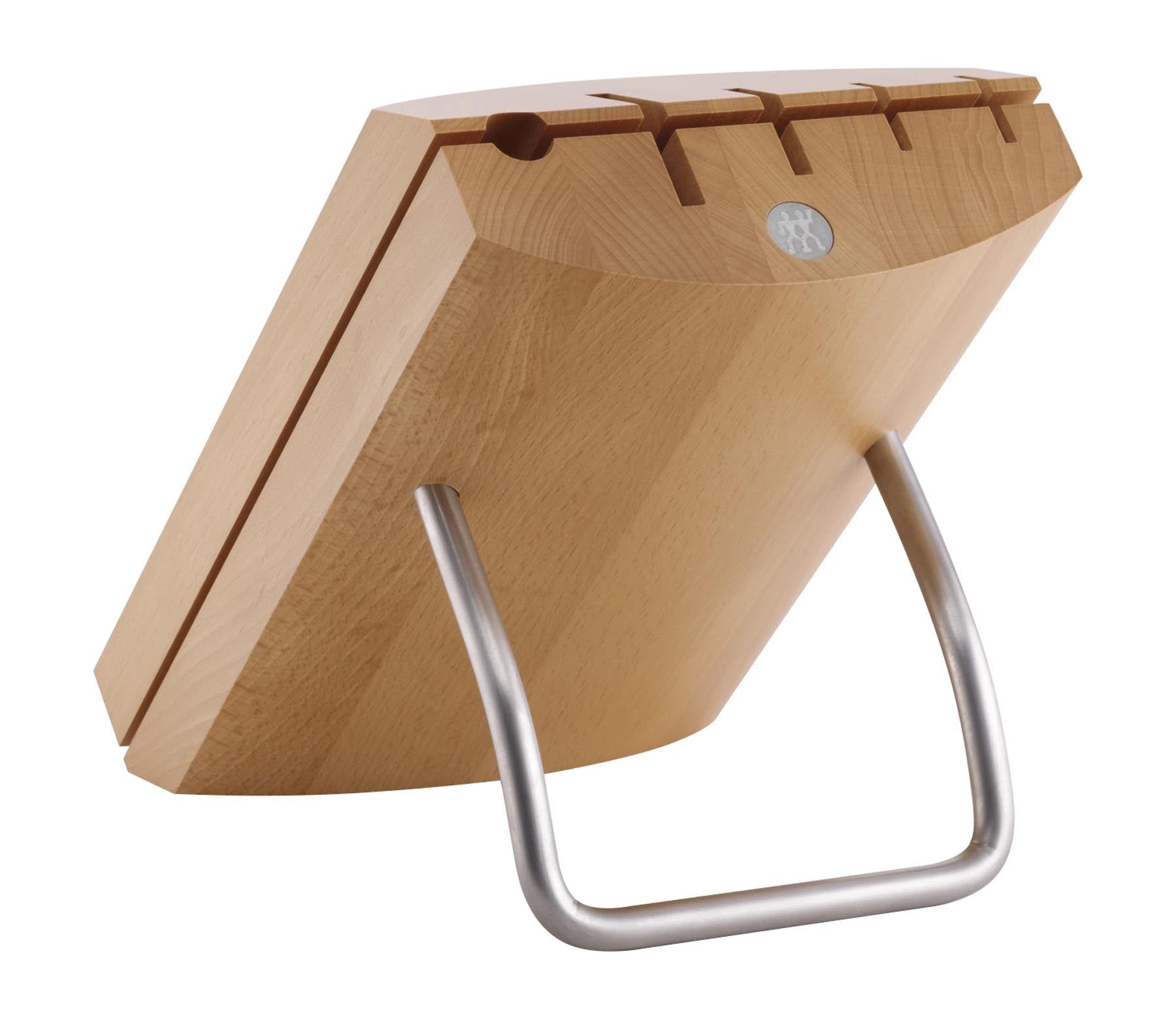 Stilvoller 6-teiliges Messerblock-Set aus hochwertigem Naturholz von Zwilling, perfekt für präzise Schneidarbeiten in jeder Küche.
