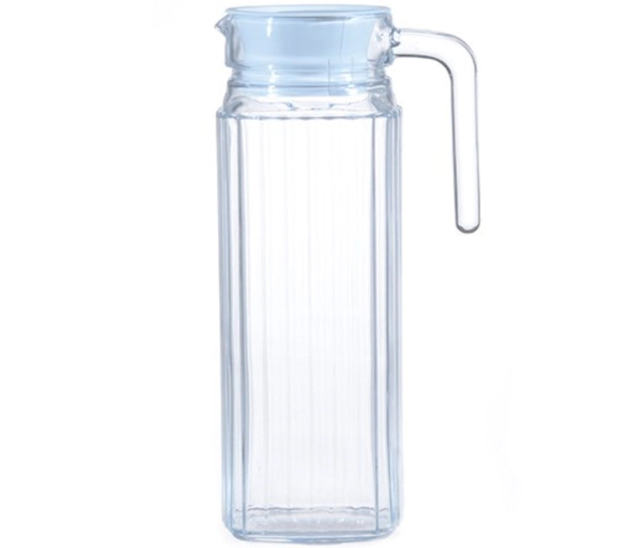 Quadro Glaskrug 1lt mit Deckel weiss in Transparent präsentiert im Onlineshop von KAQTU Design AG. Kurg ist von Arc