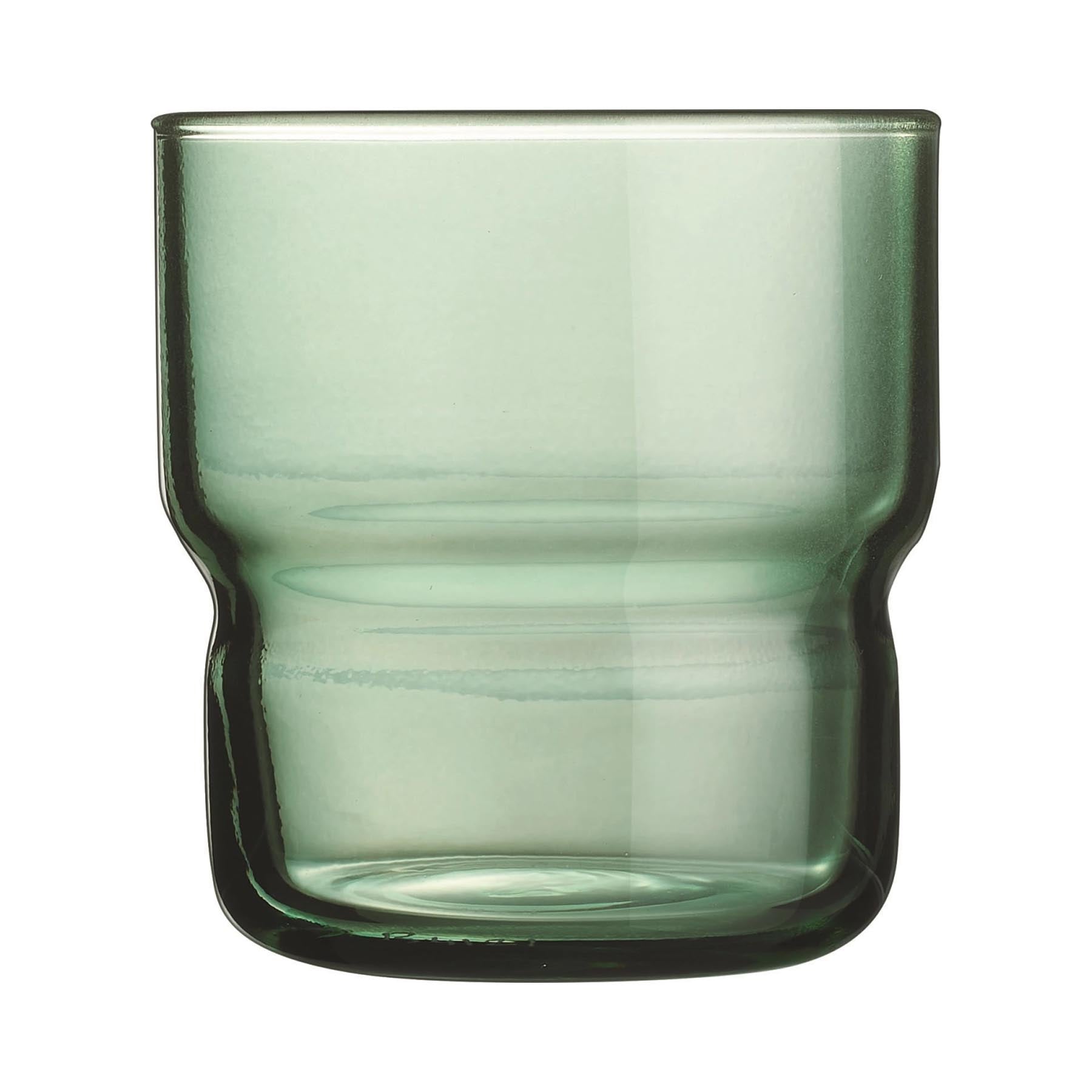 Eleganter Trinkbecher in tiefem Grün, ideal für verschiedene Getränke. Fassungsvermögen von 0,22 l, Durchmesser 7,3 cm, Höhe 7,9 cm.