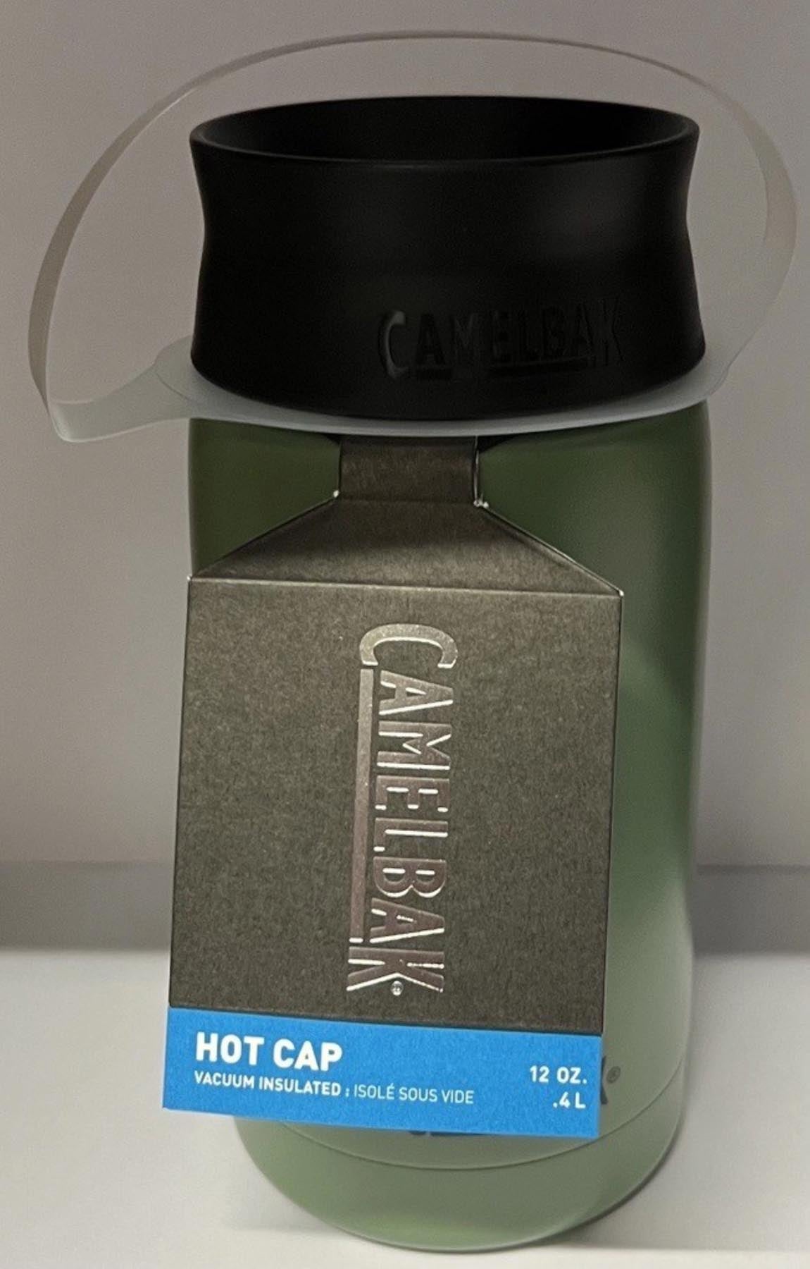 Camelbak Hot Cap V.I 0.35l in trendigem Moosgrün – ideal für unterwegs, hält Getränke lange warm oder kühl und überzeugt durch modernes Design.