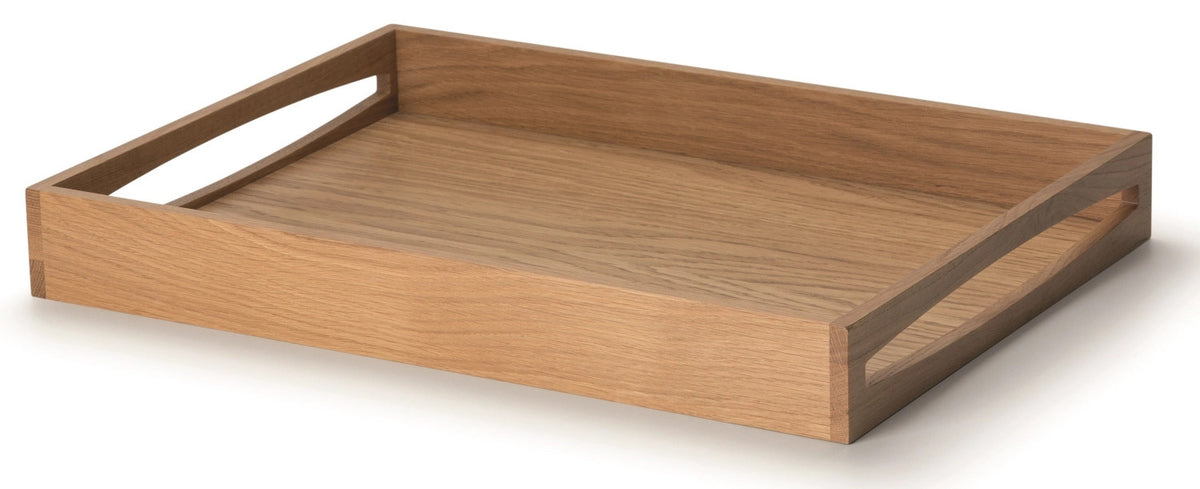 Eiche Tablett, 49x35x6.3 cm in Braun präsentiert im Onlineshop von KAQTU Design AG. Tablett ist von Continenta