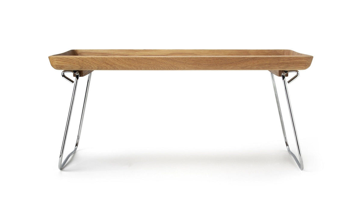 Eiche Bett Tablett, 53x32x7cm in Braun präsentiert im Onlineshop von KAQTU Design AG. Tablett ist von Continenta