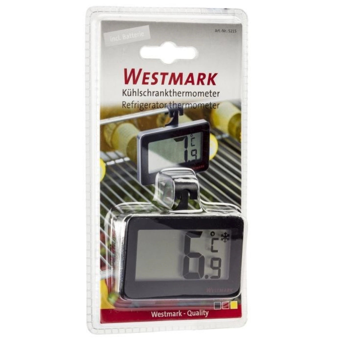 Kühlschrankthermometer in Schwarz präsentiert im Onlineshop von KAQTU Design AG. Küchenhelfer ist von Westmark