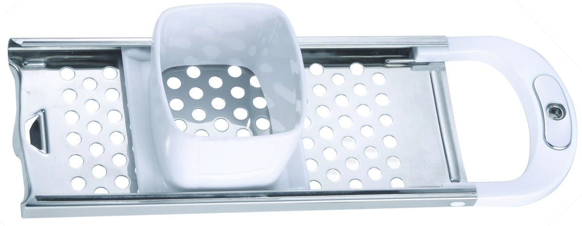 Spätzlehobel Knöpfle, 32x11x6.5cm in Silber präsentiert im Onlineshop von KAQTU Design AG. Küchenhelfer ist von Westmark