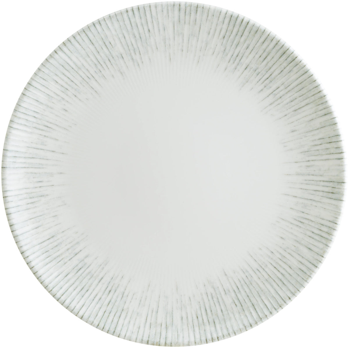 Iris Gourmet Teller flach 30cm in Weiss präsentiert im Onlineshop von KAQTU Design AG. Teller ist von Bonna