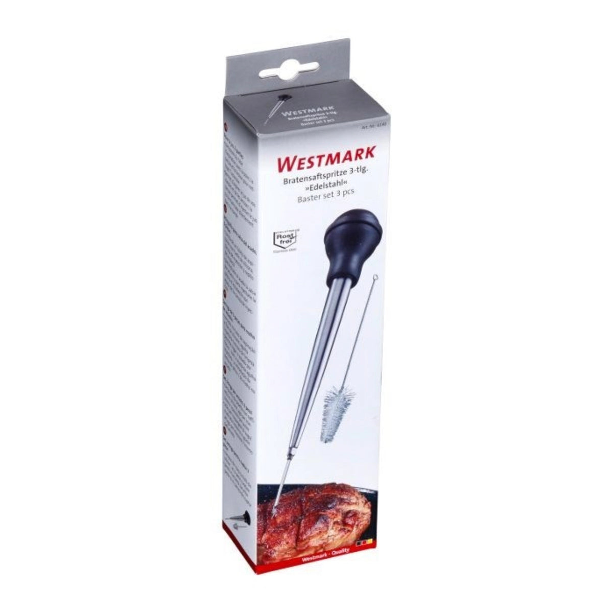 Bratensaftspritze 3-tlg. in Schwarz präsentiert im Onlineshop von KAQTU Design AG. Küchenhelfer ist von Westmark