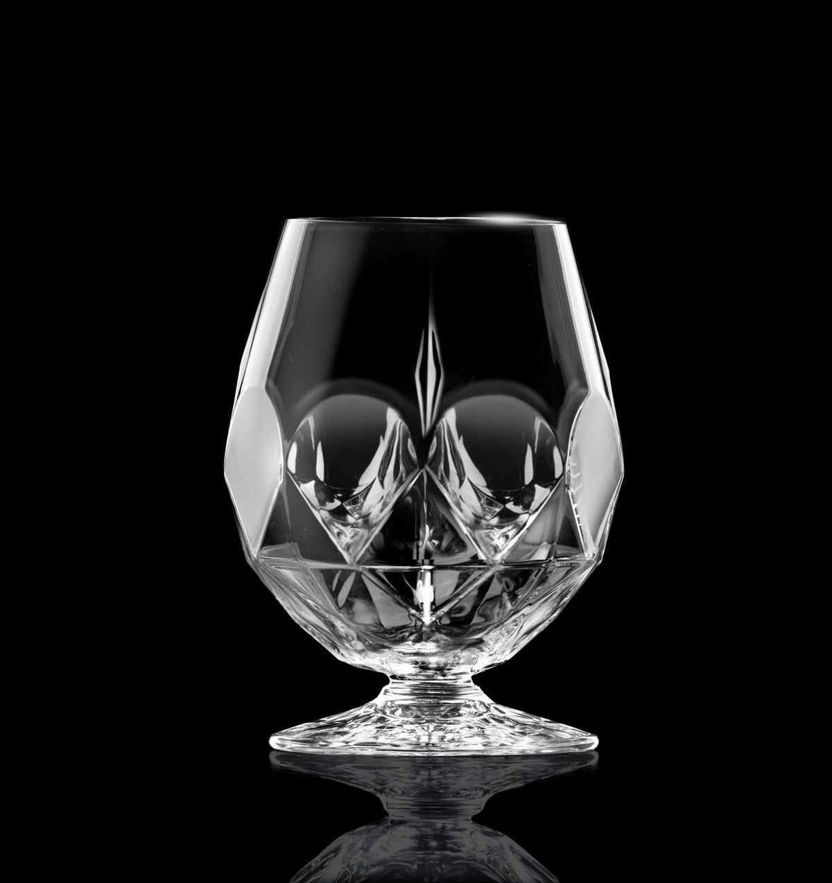 6er Set Alkemist Stemless Kelch von RCR aus transparentem Glas, fusslose Kelchform, Durchmesser 10cm, Höhe 12.8cm, 53cl Volumen