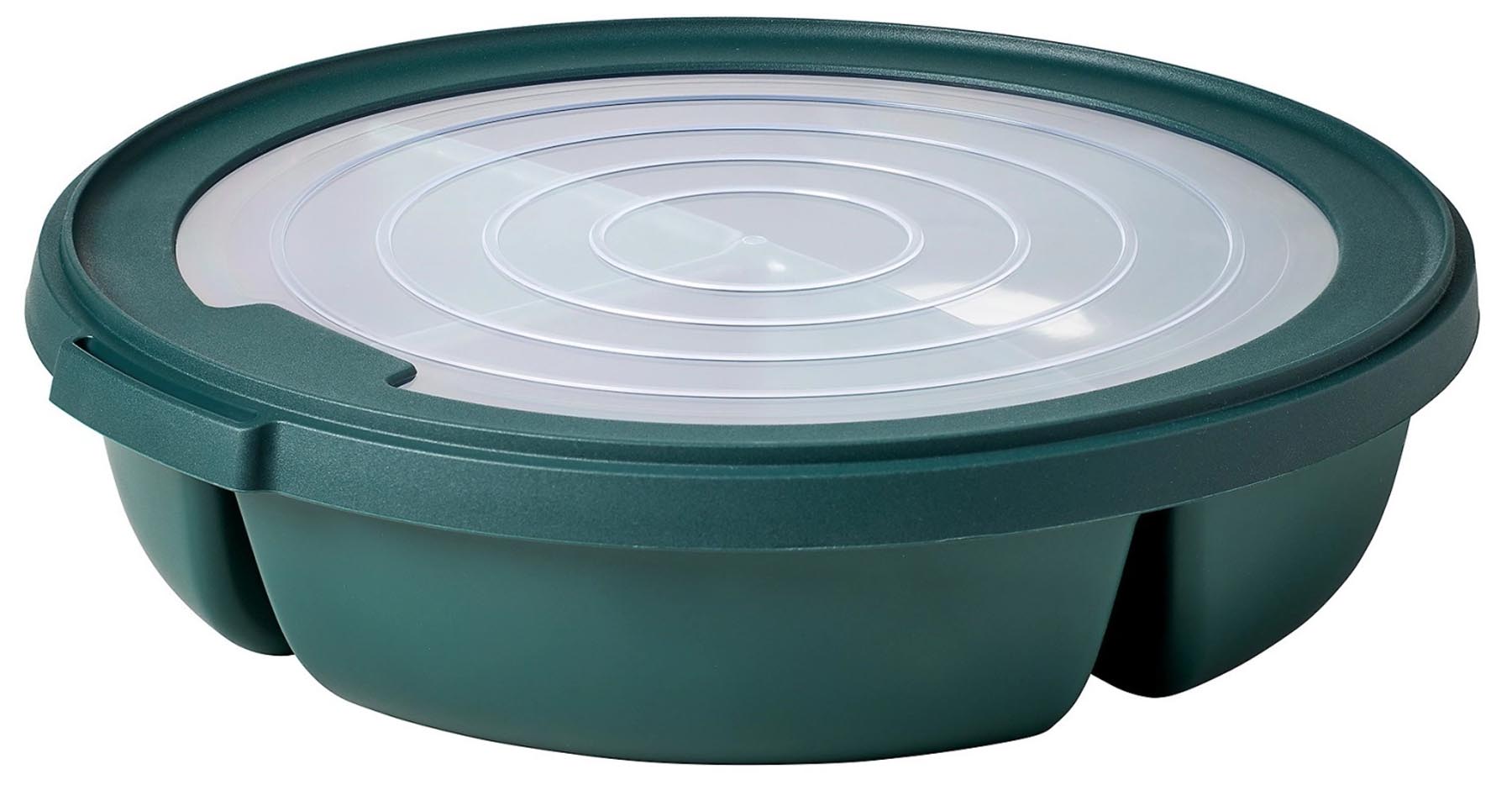 Mehrweg Essschale Trio Pro 2x250 + 500 ml, nordic pine in Grün präsentiert im Onlineshop von KAQTU Design AG. Snackbox ist von Mepal Pro