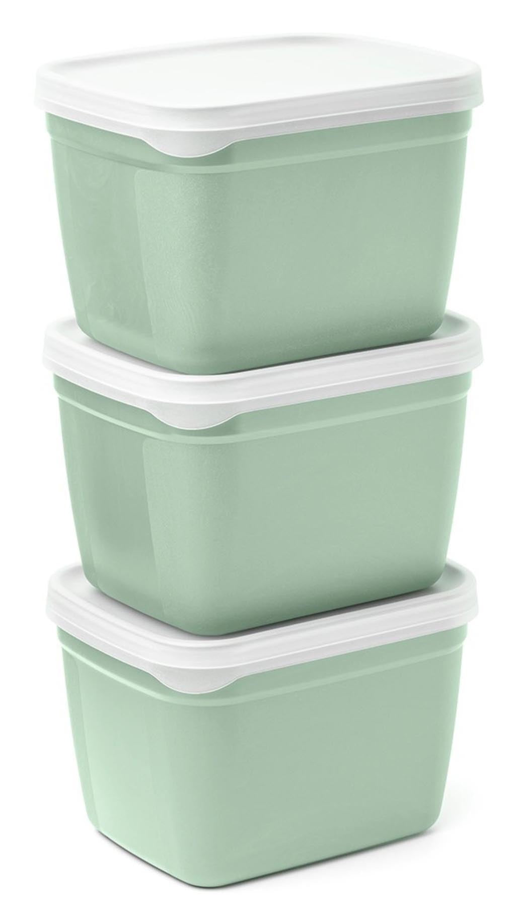 3er Set Optifridge Bio 1200ml 122X153X105mm grün in Grün präsentiert im Onlineshop von KAQTU Design AG. Käsezubehör ist von Amuse