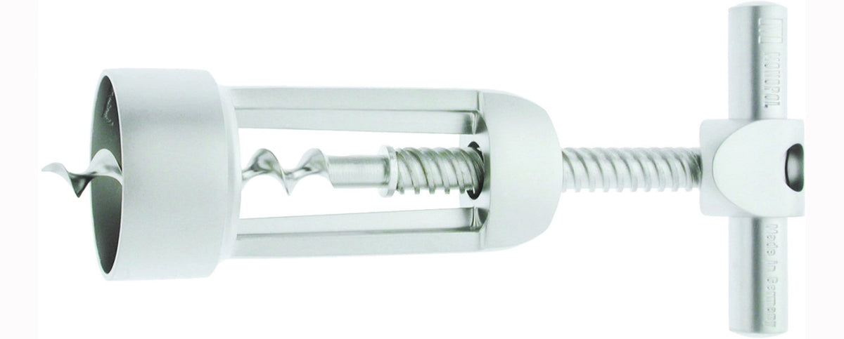Glockenkorkenzieher Barolo, edelmattiert, 16x7x3.5cm in Silber präsentiert im Onlineshop von KAQTU Design AG. Barzubehör ist von Westmark