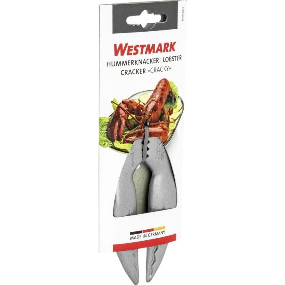 Hochwertiger Hummerknacker Cracky von Westmark, 14x6.5x1.5cm, ideal für das einfache Öffnen von Hummer- und Krustentier-Schalen.
