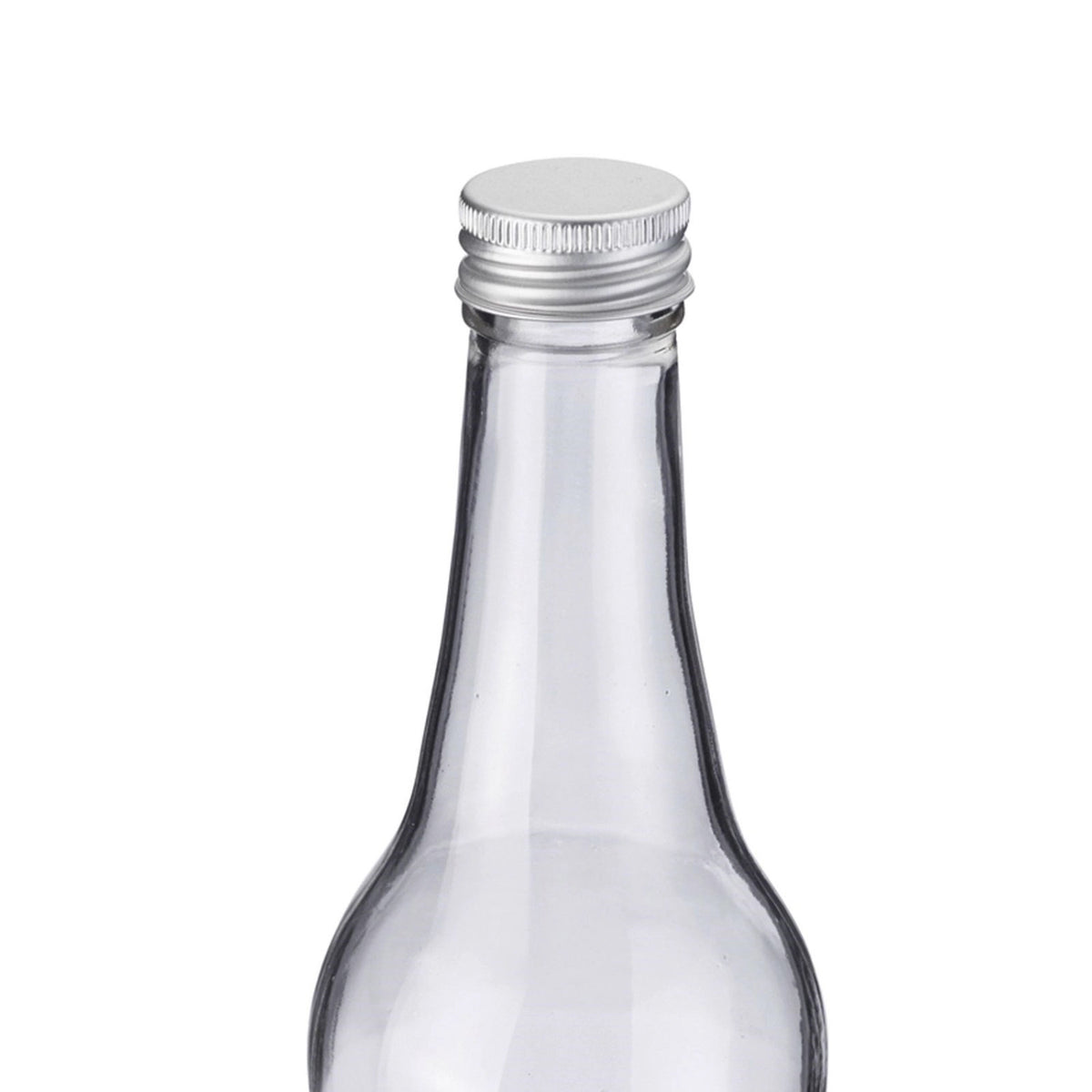 Gradhalsflasche 500ml, m. 28 mm Schraubdeckel in Transparent präsentiert im Onlineshop von KAQTU Design AG. Flasche ist von Westmark