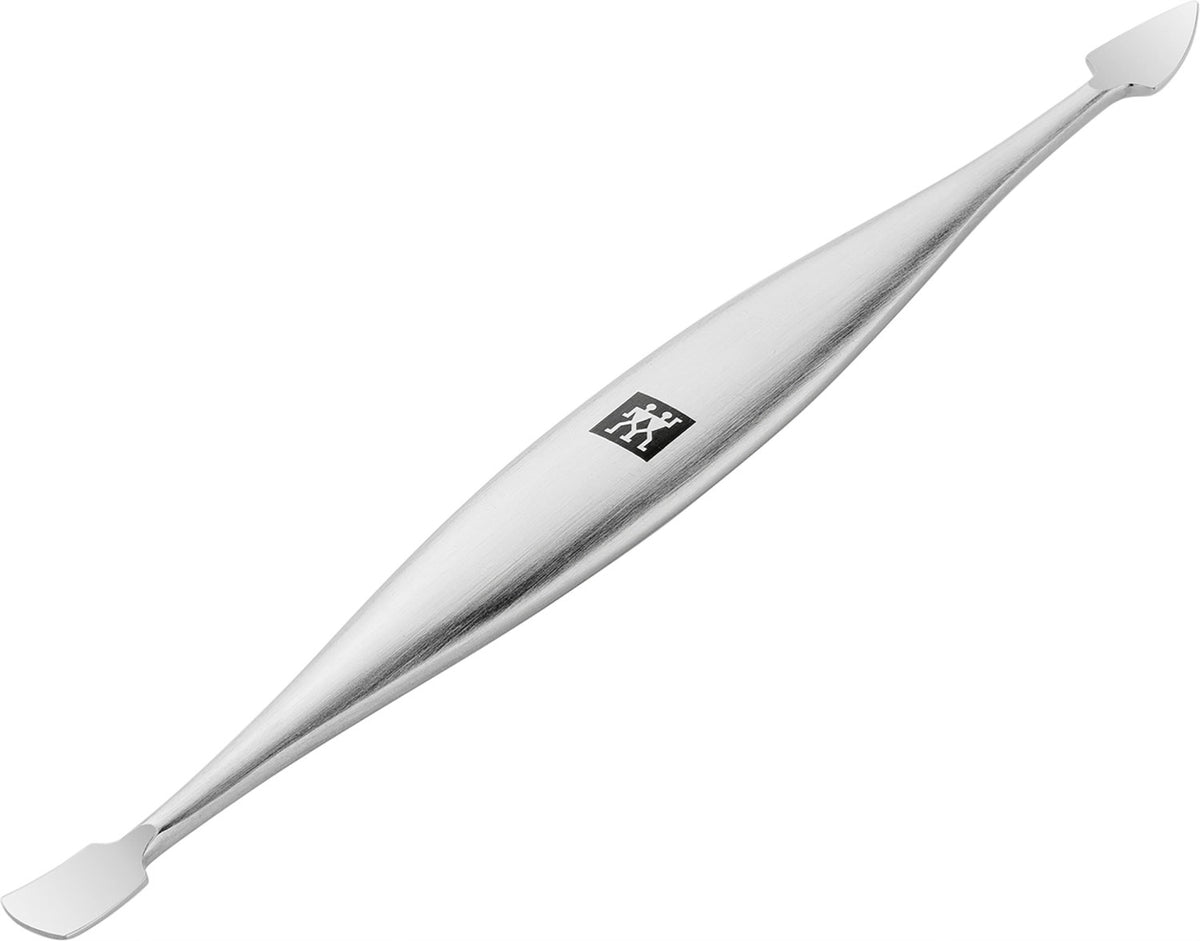 Doppelinstrument, mattiert 125 mm in Silber präsentiert im Onlineshop von KAQTU Design AG. Badzubehör ist von Zwilling Beauty