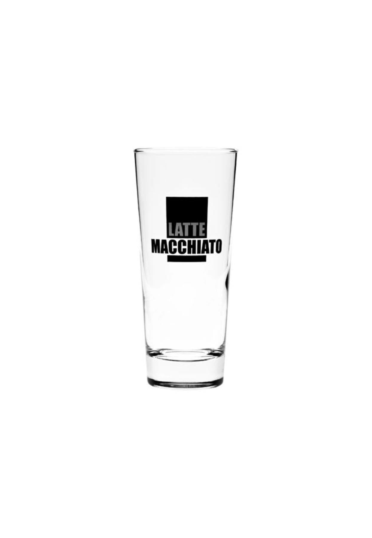 Latte Macchiato Frankonia 33cl, Dekor schwarz 15.2cm in Transparent präsentiert im Onlineshop von KAQTU Design AG. Kaffeetassen ist von swizzglas