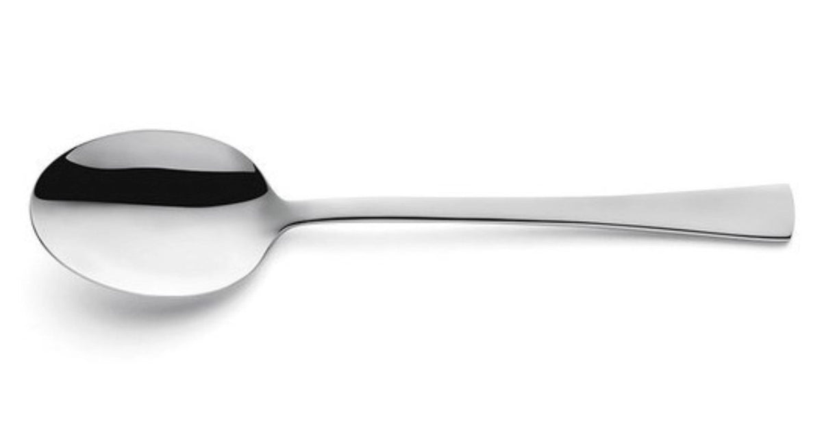 Atlantic Dessertlöffel 18/10, hochglänzend in Silber präsentiert im Onlineshop von KAQTU Design AG. Besteck ist von Amefa