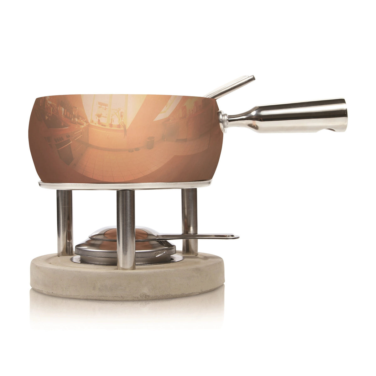 Fondue-Set Kupfer 1.7lt in Rot präsentiert im Onlineshop von KAQTU Design AG. Fondue/Raclette ist von Boska