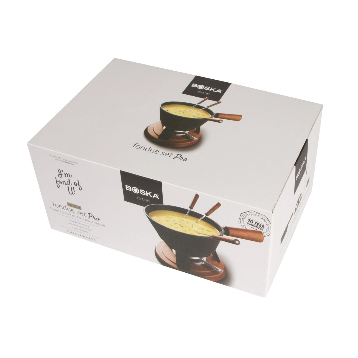 Fondue-Set Pro 1.2lt in Silber präsentiert im Onlineshop von KAQTU Design AG. Fondue/Raclette ist von Boska