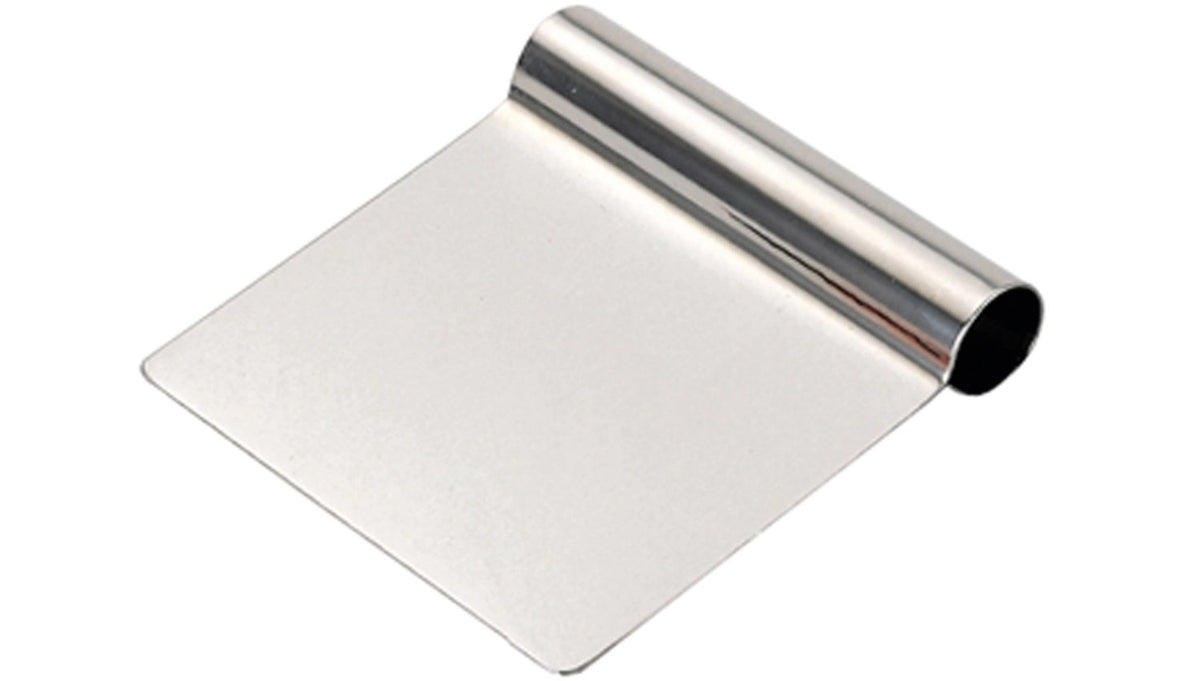 Teigspachtel gerade 12x9cm, Edelstahl in Silber präsentiert im Onlineshop von KAQTU Design AG. Backutensilien ist von de Buyer