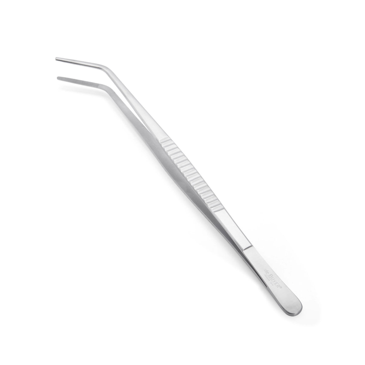 Pinzette gekröpft 16cm in Silber präsentiert im Onlineshop von KAQTU Design AG. Küchenhelfer ist von de Buyer