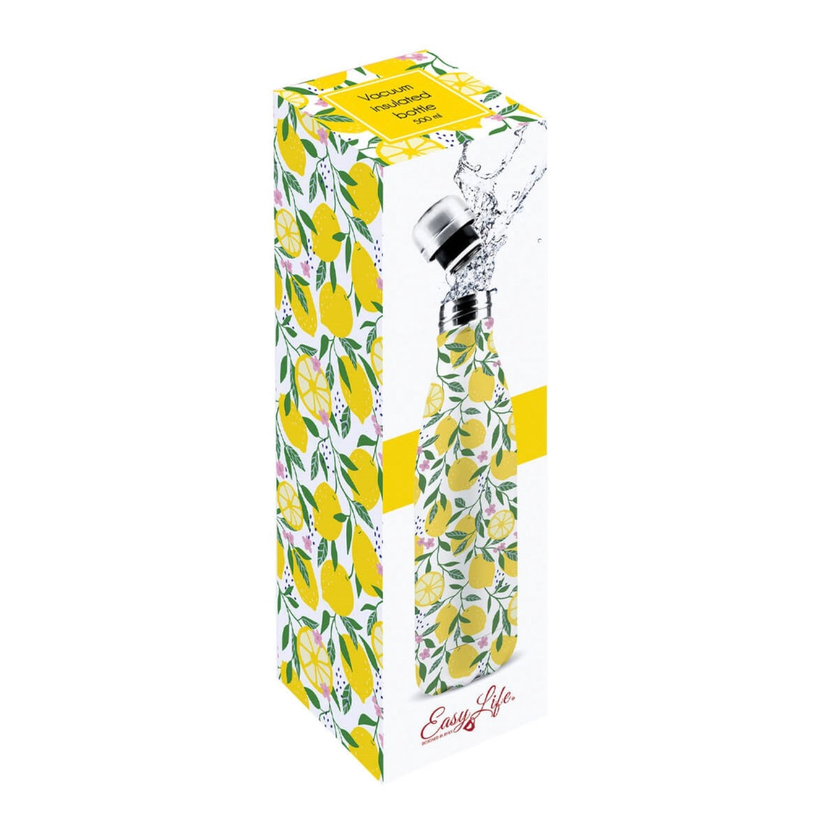 Isolierflaschen doppelw. 500ml, Lemon in Mehrfarbig präsentiert im Onlineshop von KAQTU Design AG. Kanne ist von Easy Life