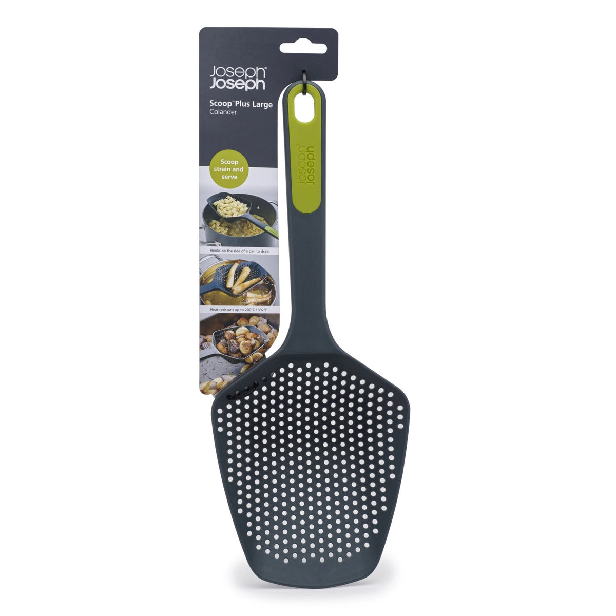Schöpflöffel grau grün, gross in Grau präsentiert im Onlineshop von KAQTU Design AG. Kochbesteck ist von Joseph Joseph