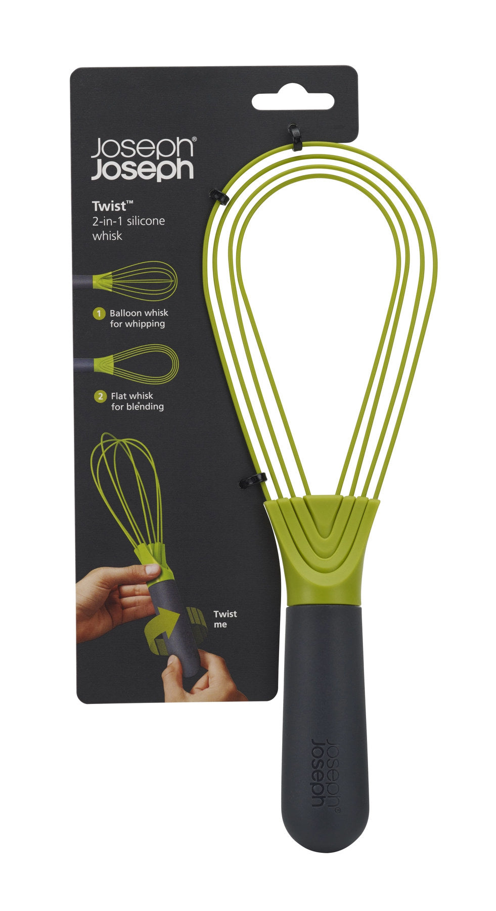 Twist Schneebesen in Grün präsentiert im Onlineshop von KAQTU Design AG. Schwingbesen ist von Joseph Joseph