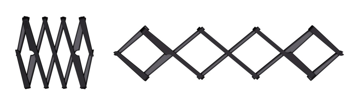 Stretch Topfuntersetzer schwarz 19.5x5cm in Schwarz präsentiert im Onlineshop von KAQTU Design AG. Tischset ist von Joseph Joseph
