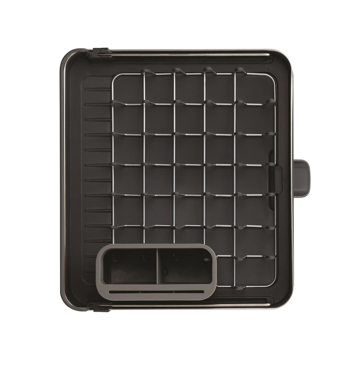 Extend Steel ziehbarer Abtropfgest. mit Ablaufstutzen - Grau in Grau präsentiert im Onlineshop von KAQTU Design AG. Abwasch ist von Joseph Joseph