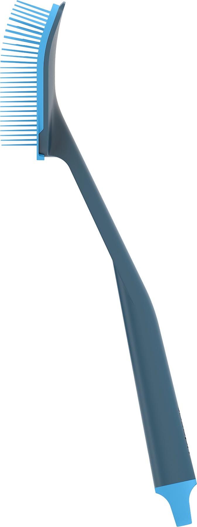 Elegantes 2-teiliges Reinigungsset in Blau, bestehend aus einer Spülbürste und einem Schrubber, ideal für effektive Haushaltsreinigung.