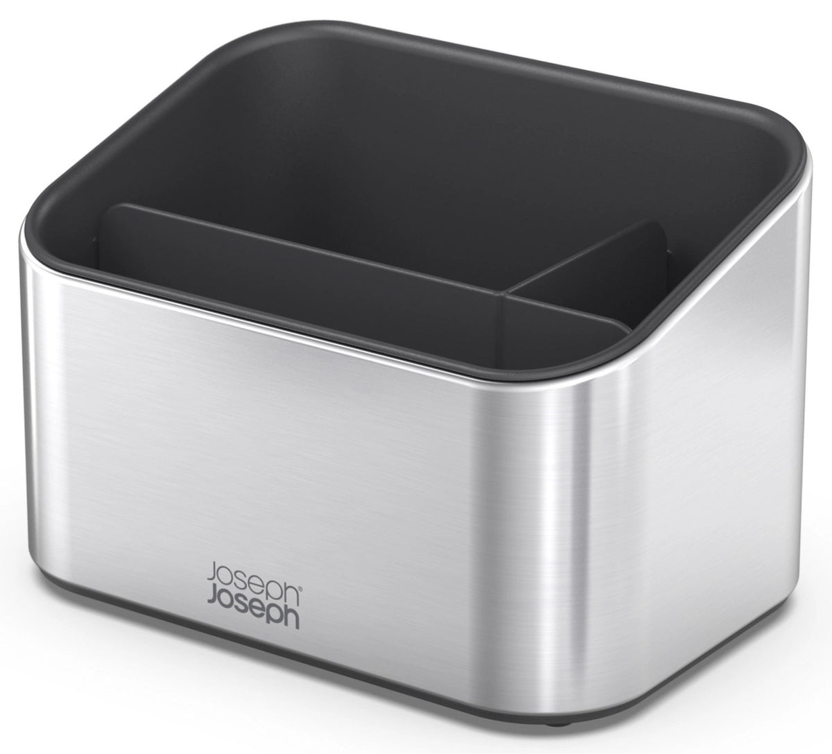 Surface Gestufter Spülen-Organizer in Silber präsentiert im Onlineshop von KAQTU Design AG. Aufbewahrungsbehälter ist von Joseph Joseph