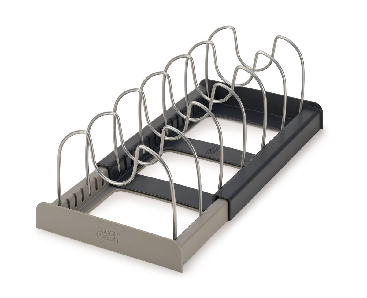 DrawerStore Organizer für mehr Kochgeschirr – Grau in Silber präsentiert im Onlineshop von KAQTU Design AG. Abwasch ist von Joseph Joseph
