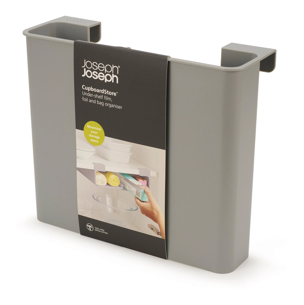 CupboardStore Frischhalte-+Aluminiumfolien+Beutel-Orga.,Grau in Silber präsentiert im Onlineshop von KAQTU Design AG. Aufbewahrungsbeutel ist von Joseph Joseph