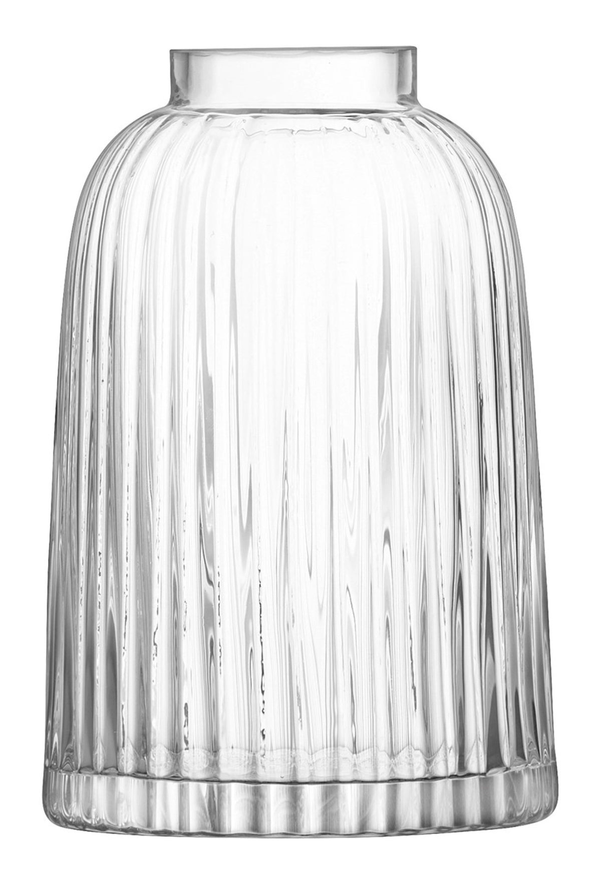 Pleat Vase H20cm - klar in Transparent präsentiert im Onlineshop von KAQTU Design AG. Vase ist von LSA