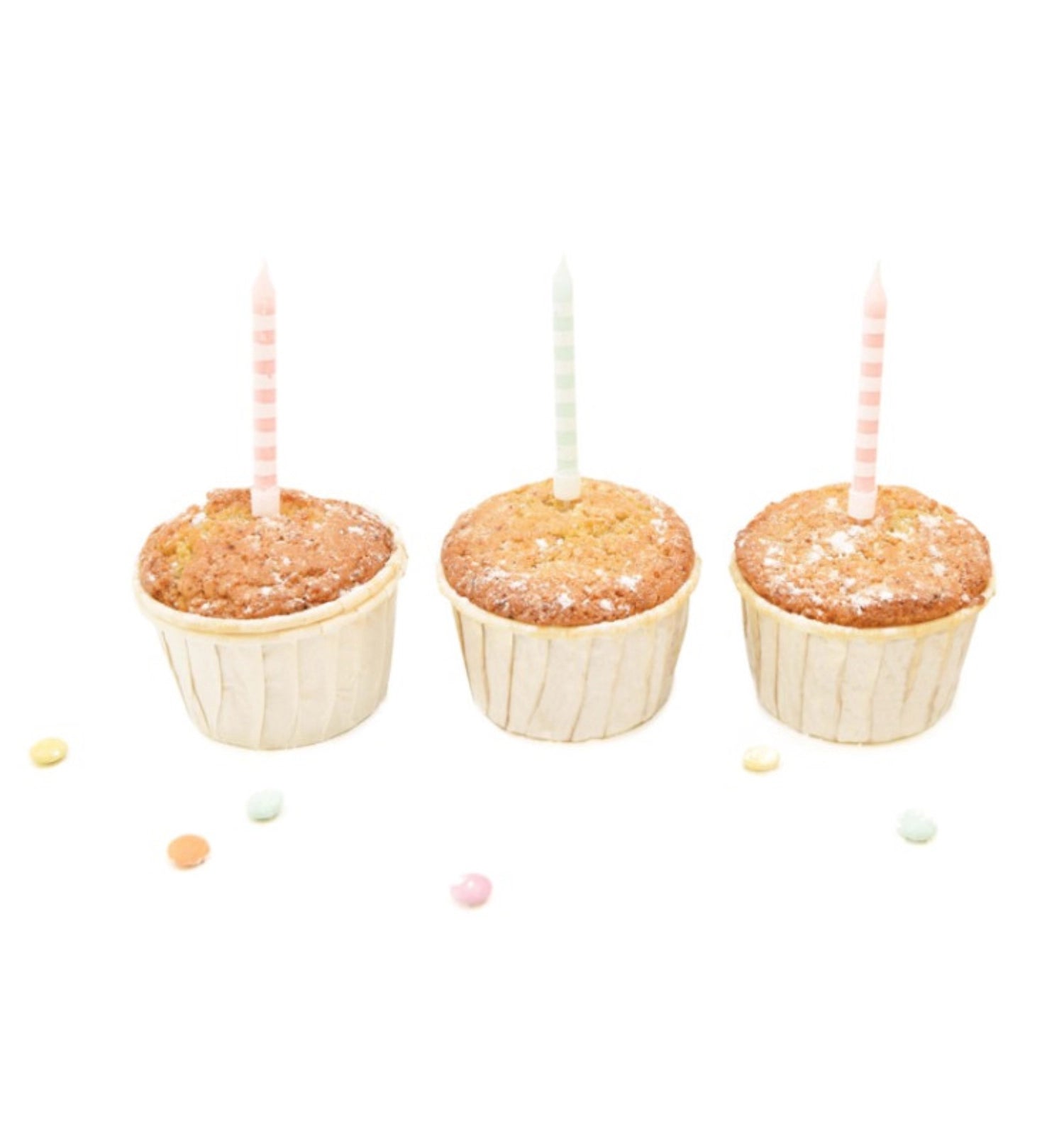 Set aus 25 Mini Backformen aus robustem Papier (D6cm) von Scrap Cooking, ideal für kleine Leckereien und besondere Anlässe.