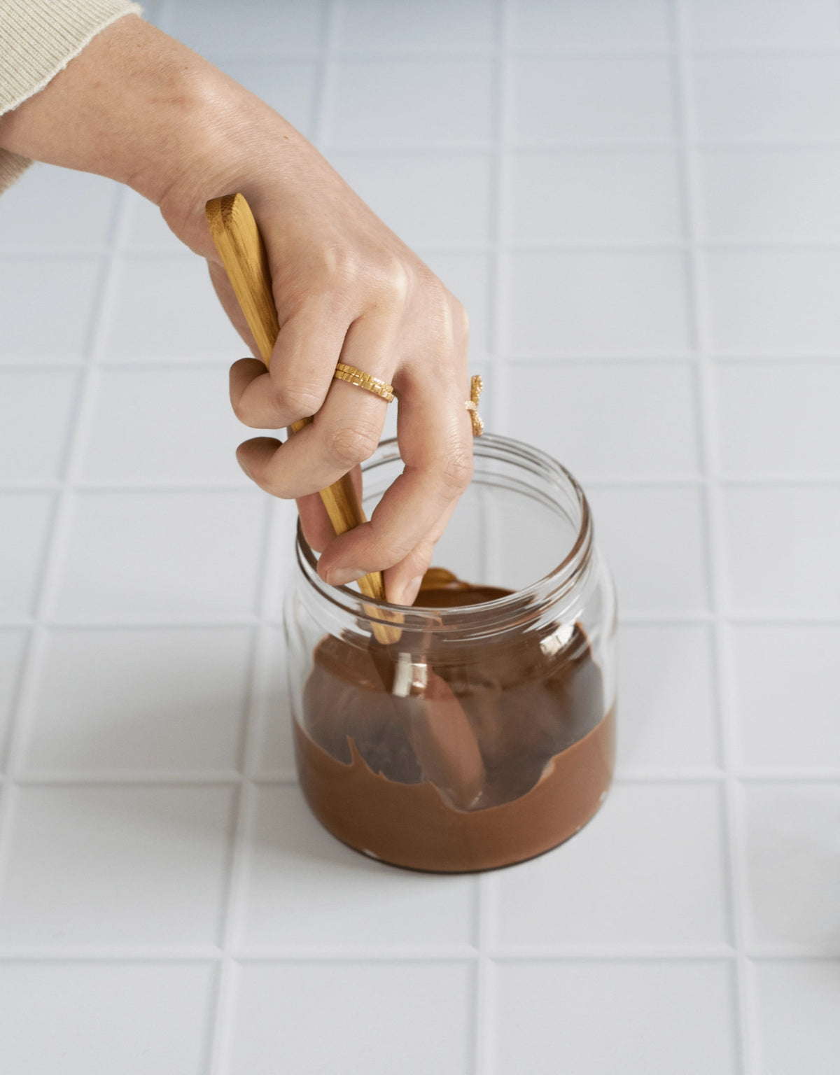 Pebbly Mini Spachtel, Schokolade, 24cm in Braun präsentiert im Onlineshop von KAQTU Design AG. Backutensilien ist von Pebbly