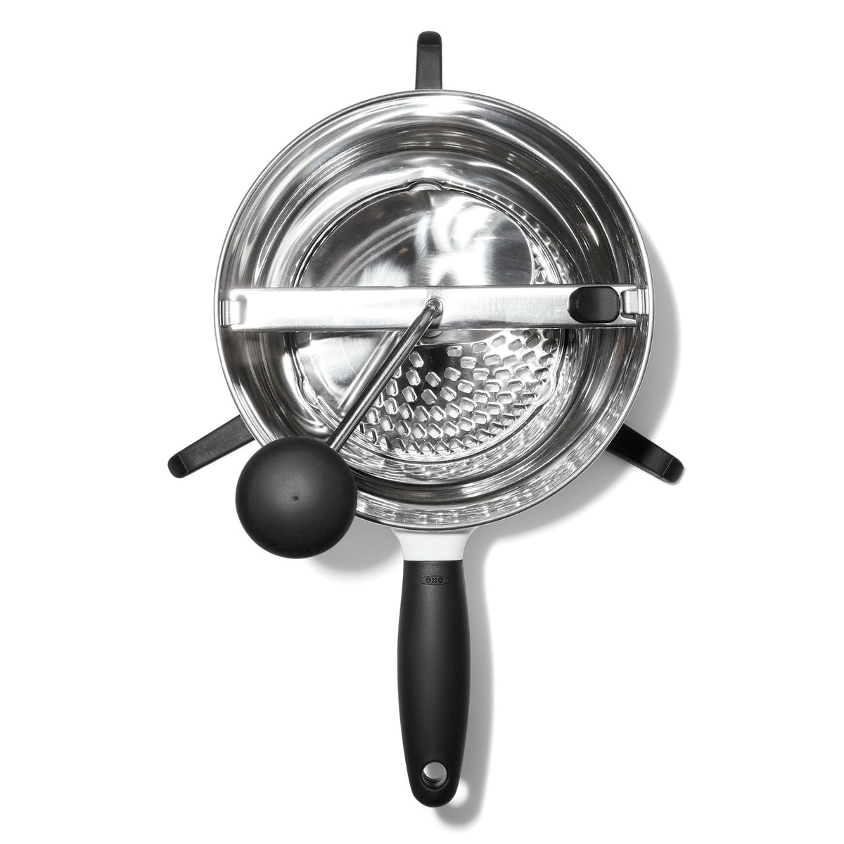 Passe-Vite Ø 20 cm, 37.5x26x18.5 cm in Schwarz präsentiert im Onlineshop von KAQTU Design AG. Küchenhelfer ist von OXO