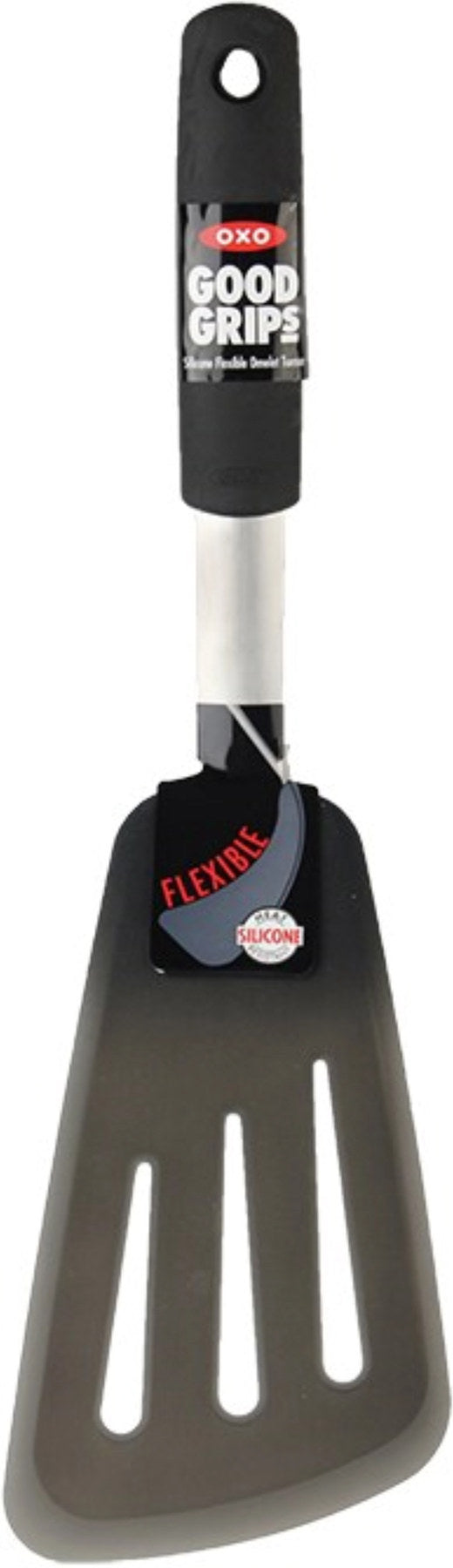 Flexibler Silikon-Pfannenwender 34 cm in Schwarz präsentiert im Onlineshop von KAQTU Design AG. Pfannenwender ist von OXO