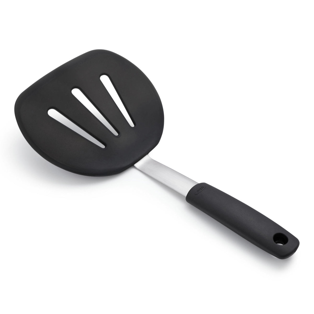 Flexibler Silikon-Pfannenwender oval 30 cm in Schwarz präsentiert im Onlineshop von KAQTU Design AG. Pfannenwender ist von OXO