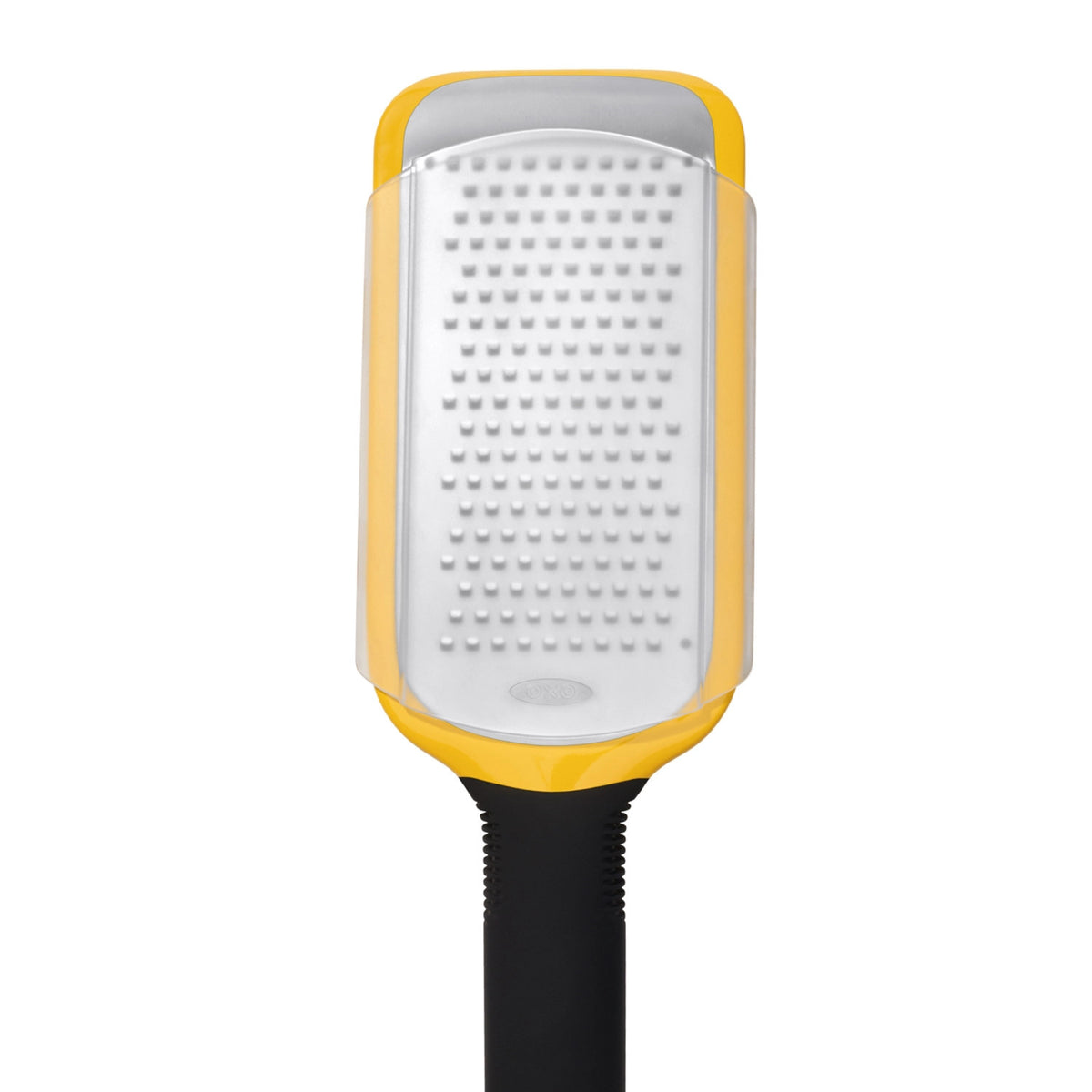 OXO Mittelfeine Reibe, geätzt in Gelb präsentiert im Onlineshop von KAQTU Design AG. Küchenhelfer ist von OXO
