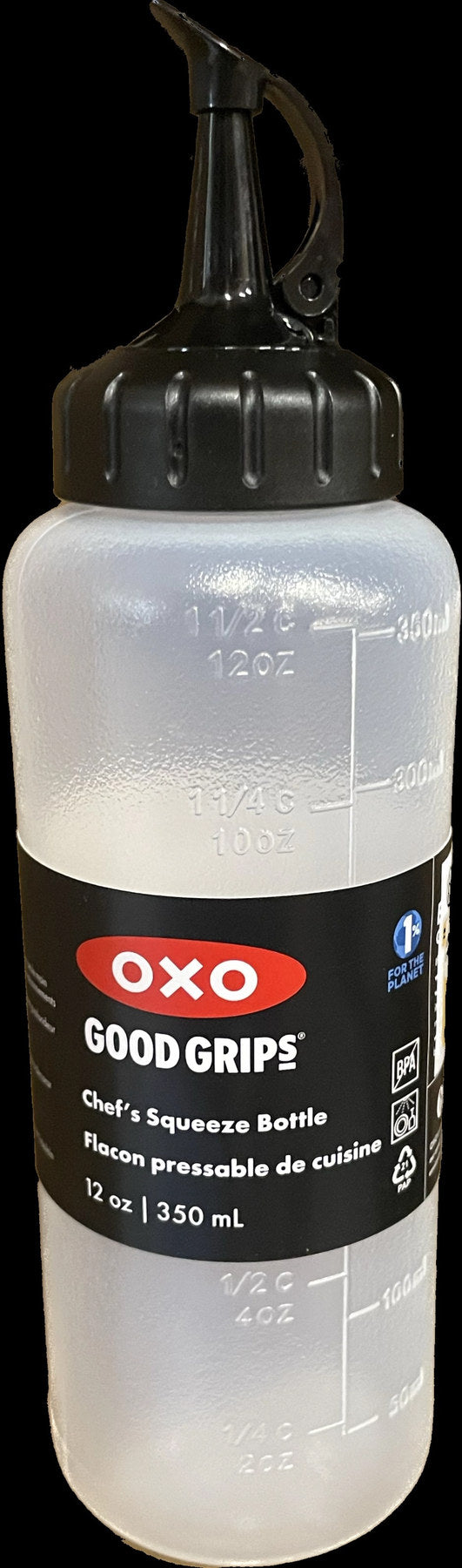 Chef's Dispenserflasche, mittel, 350 ml in Transparent präsentiert im Onlineshop von KAQTU Design AG. Barzubehör ist von OXO