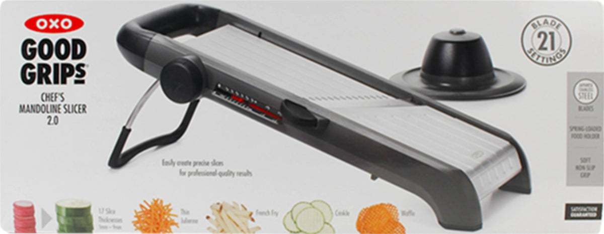 Profi Obst- und Gemüsehobel 2.0 in Schwarz präsentiert im Onlineshop von KAQTU Design AG. Küchenhelfer ist von OXO
