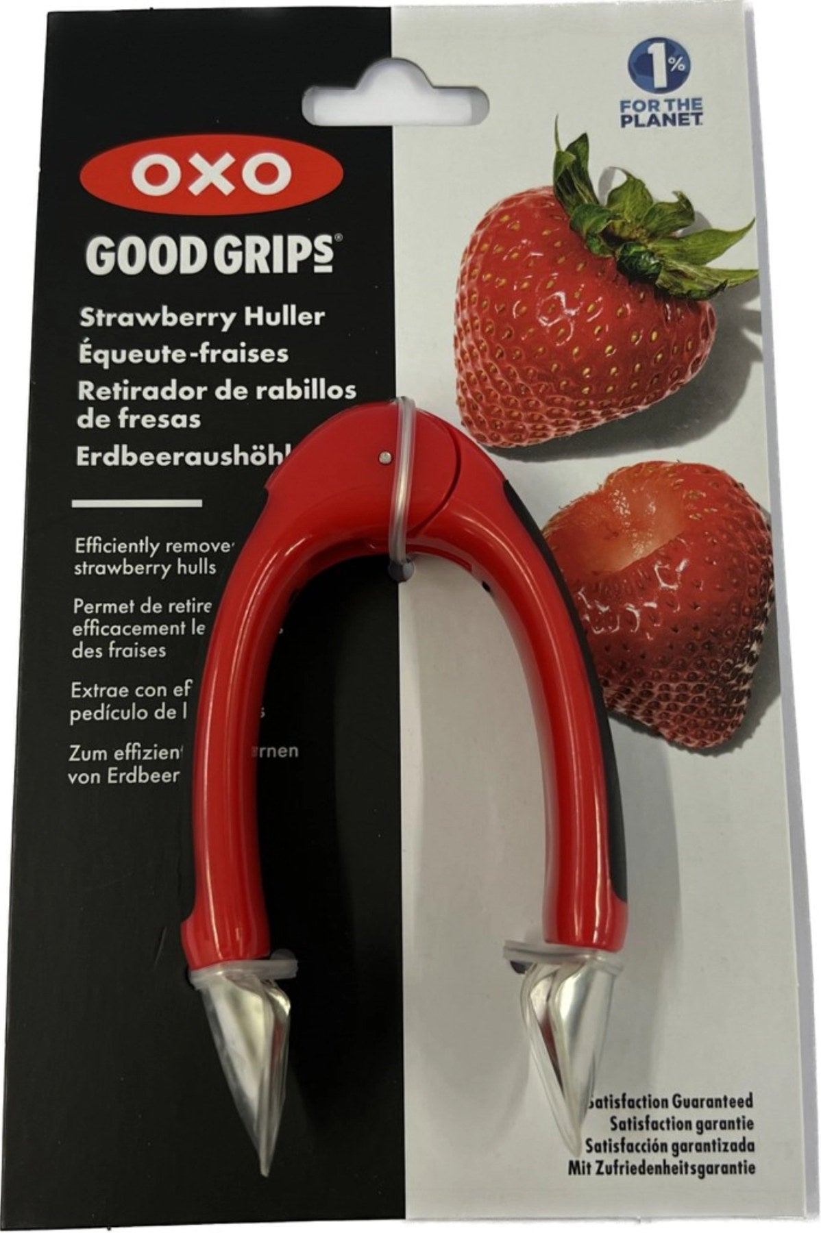 Good Grips Erdbeerstrunkentferner in Rot präsentiert im Onlineshop von KAQTU Design AG. Küchenhelfer ist von OXO