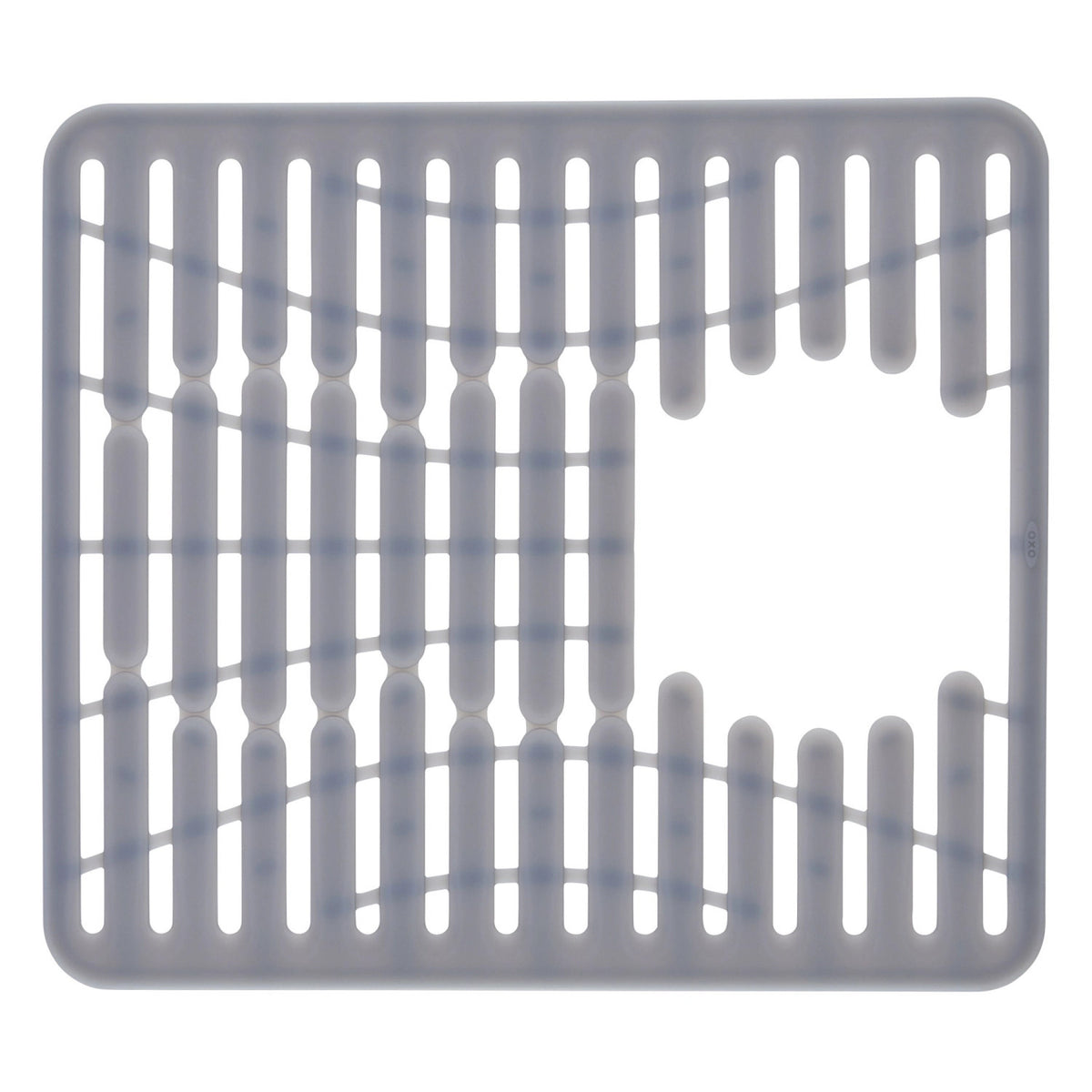 Silikon Spülbeckenmatte, grau, klein, 32x28 cm in Silber präsentiert im Onlineshop von KAQTU Design AG. Abwasch ist von OXO